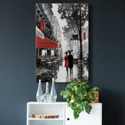 ” Rainy Paris II ” Painting Print - Chic Decora