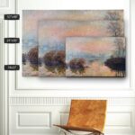 ” Rectangle Sunset On The Seine ” by Claude Monet - Chic Decora