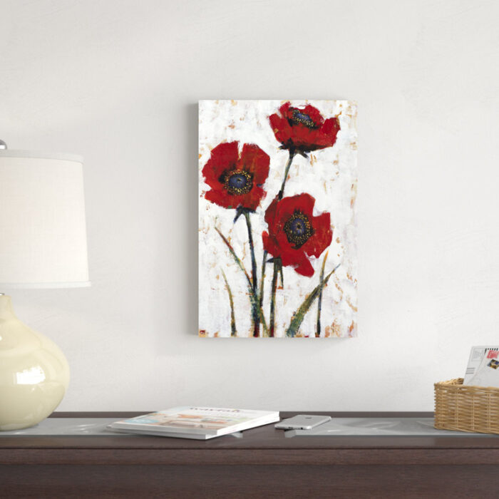 ” Red Poppy Fresco II ” by Timothy O’ Toole - Chic Decora