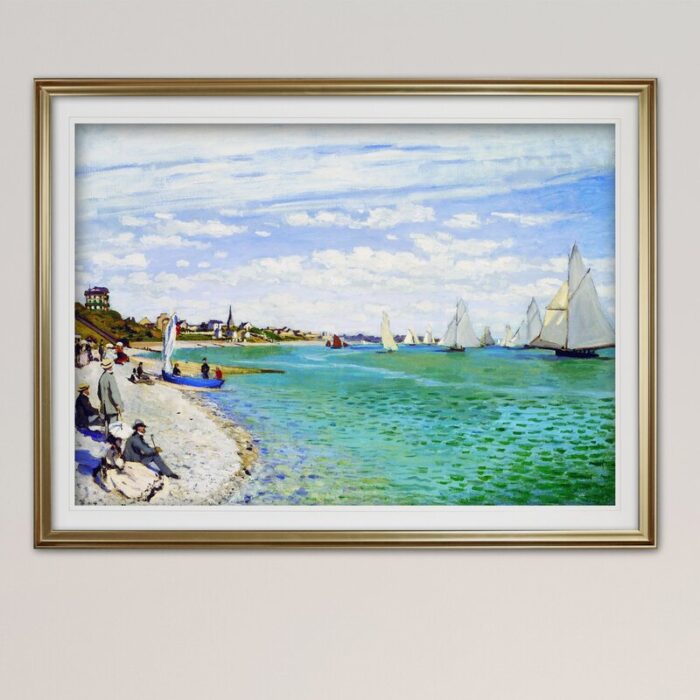 ” Regatta At Sainte ” by Claude Monet - Chic Decora