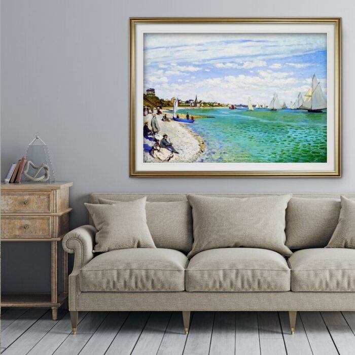 ” Regatta At Sainte ” by Claude Monet - Chic Decora