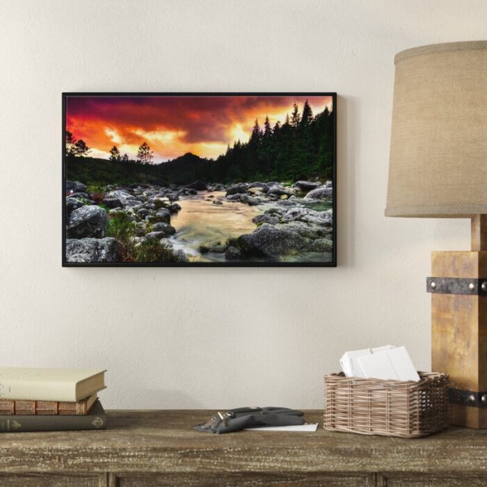 ” Rocky Mountain River At Sunset “ - Chic Decora