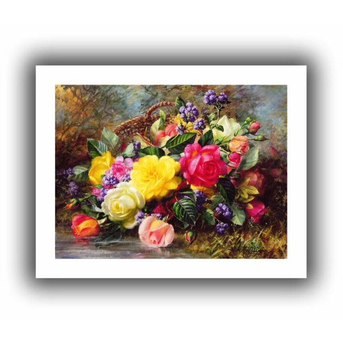 ” Roses From A Victorian Garden ” by Albert Williams - Chic Decora