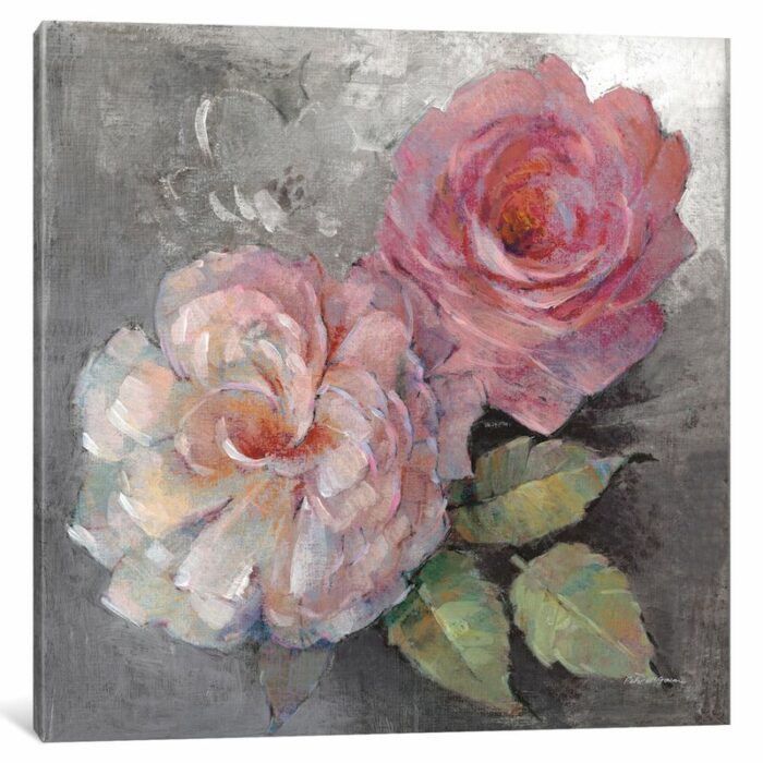 ” Roses On Gray I ” by Peter McGowan - Chic Decora