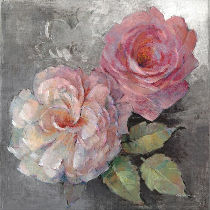 ” Roses On Gray I ” by Peter McGowan - Chic Decora