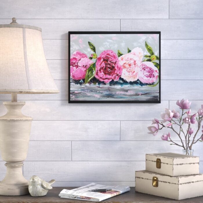 ” Row Of Peonies II ” by Emma Bell - Chic Decora