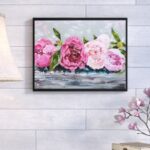 ” Row Of Peonies II ” by Emma Bell - Chic Decora