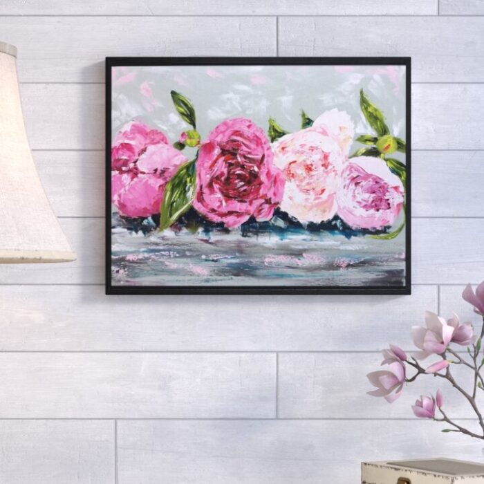 ” Row Of Peonies II ” by Emma Bell - Chic Decora