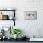 ” Rustic Fresh Brew Coffee Sign Autumn Charm ” by Jennifer Pugh - Chic Decora