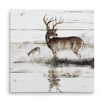 ” Rustic Misty Deer “ - Chic Decora