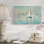 ” Sailboats At Sunrise ” by Danhui Nai - Chic Decora