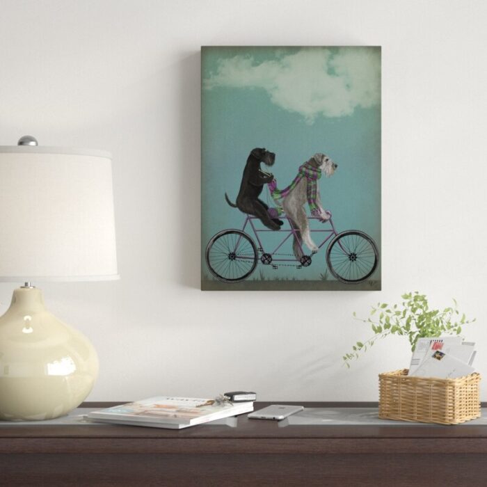 ” Schnauzer Tandem ” by Fab Funky - Chic Decora