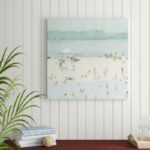 ” Sea Glass Sandbar I ” by Emma Scarvey Painting Print - Chic Decora