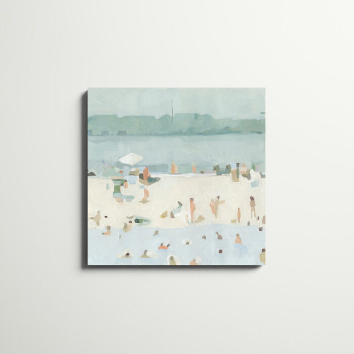 ” Sea Glass Sandbar I ” by Emma Scarvey Painting Print - Chic Decora