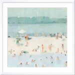 ” Sea Glass Sandbar I ” by Emma Scarvey Painting Print - Chic Decora