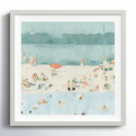 ” Sea Glass Sandbar II ” by Emma Scarvey Painting Print - Chic Decora