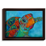 ” Seaglass Sea Turtle ” by Patti Schermerhorn - Chic Decora