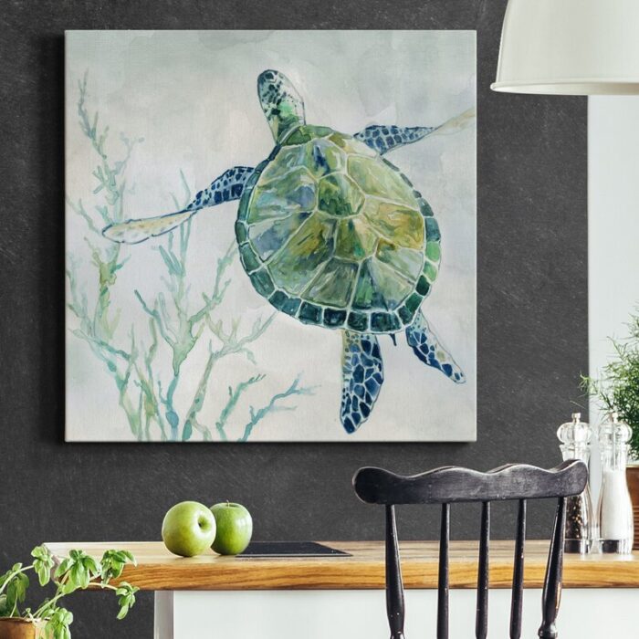 ” Seaglass Turtle II “ - Chic Decora