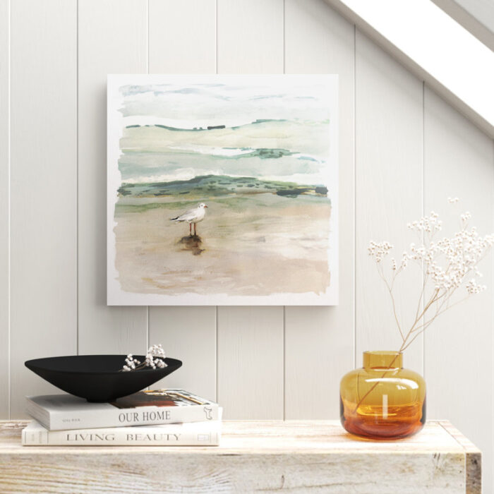 ” Seagull Cove I ” by Victoria Borges Painting Print - Chic Decora