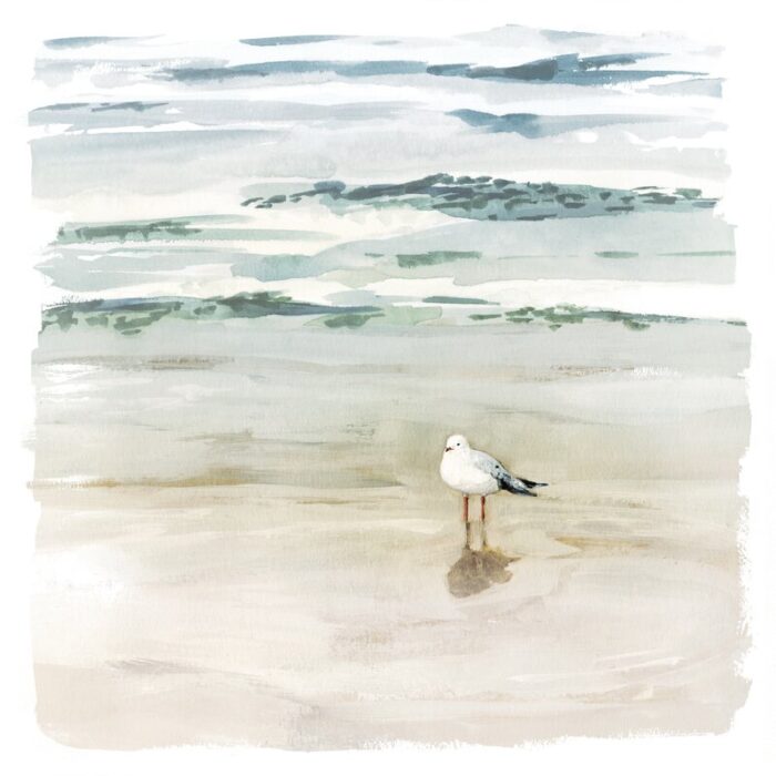 ” Seagull Cove II ” by Victoria Borges Painting Print - Chic Decora