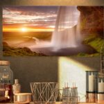 ” Seljalandsfoss Waterfall At Sunset “ - Chic Decora