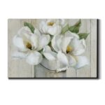 ” Shiplap Magnolias ” Painting Print - Chic Decora