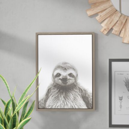 ” Sloth Portrait ” by Simon Te - Chic Decora