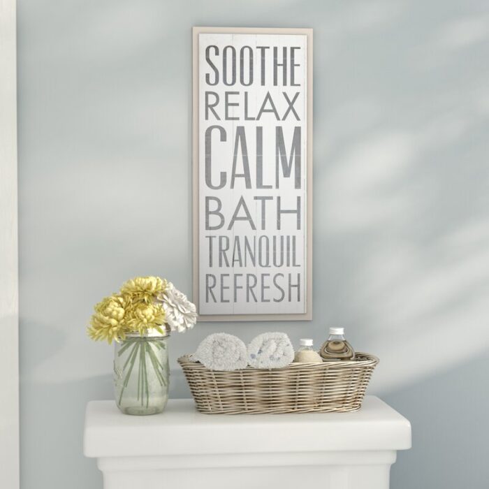 ” Soothe Relax Calm Bath ” by Dallas Drotz - Chic Decora