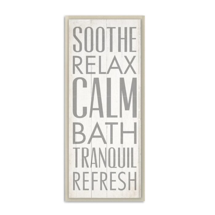 ” Soothe Relax Calm Bath ” by Dallas Drotz - Chic Decora