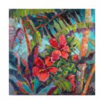 ” Splash Of The Tropics II ” by Nanette Oleson Painting Print - Chic Decora