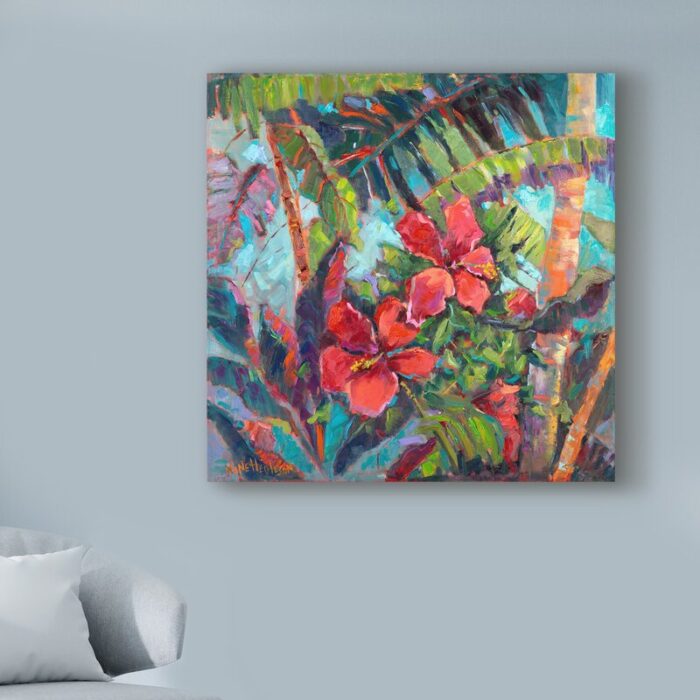 ” Splash Of The Tropics II ” by Nanette Oleson Painting Print - Chic Decora