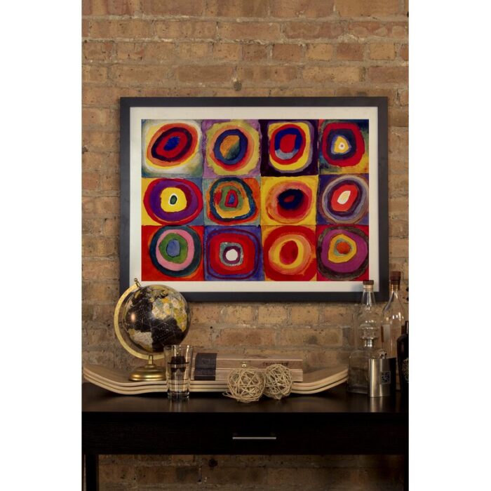 ” Squares With Concentric Circles “ - Chic Decora