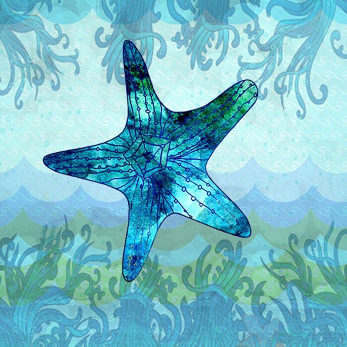 ” Starfish In Waves ” by Jill Meyer - Chic Decora