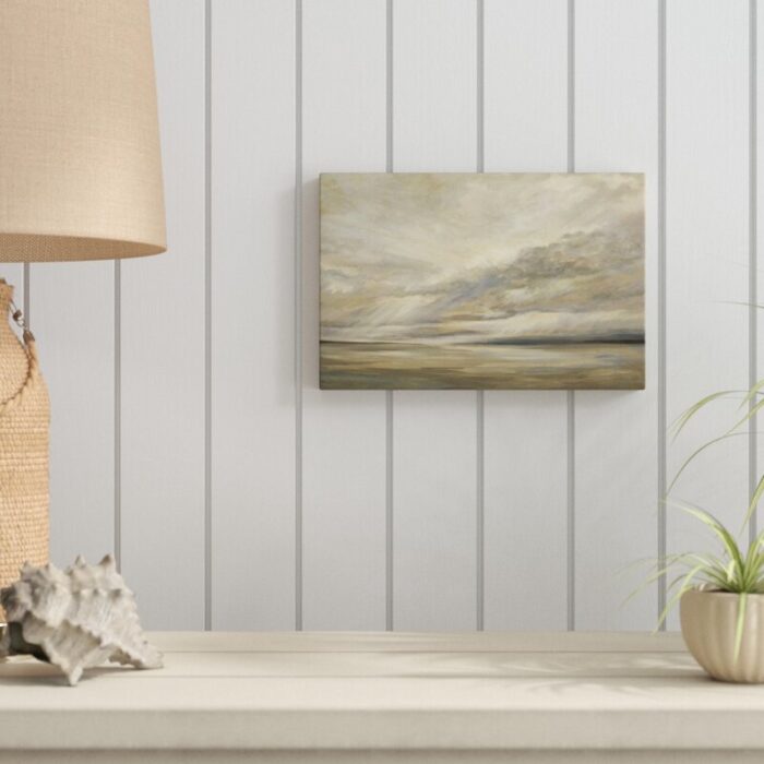 ” Storm On The Bay ” by Sheila Finch Painting Print - Chic Decora