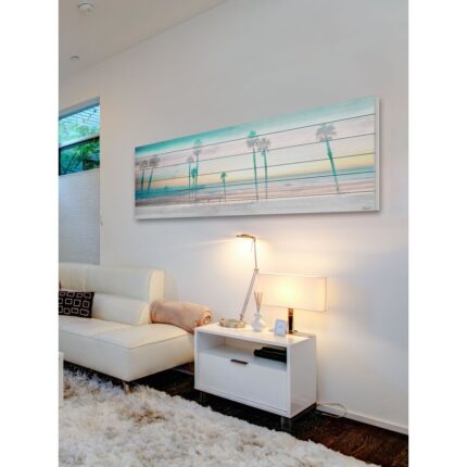 ” Sunset Painting With Colorful Reflections I ” Painting Print - Chic Decora