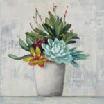 ” Succulent Still Life I ” by Julia Purinton - Chic Decora