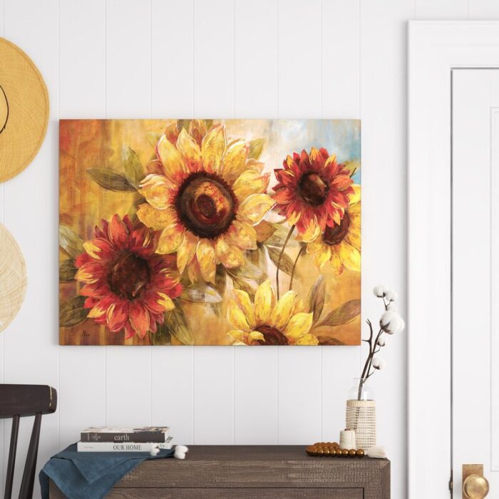 ” Sunflower Cheer ” Painting Print - Chic Decora