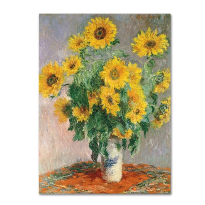 ” Sunflowers ” by Claude Monet - Chic Decora