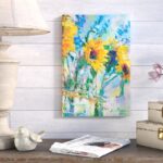 ” Sunflowers In Glass Bottles ” by Richard Wallich - Chic Decora