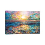 ” Sunset In Mykonos ” by Leon Devenice Painting Print - Chic Decora