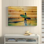 ” Surf At Dusk ” by Parvez Taj Painting Print - Chic Decora