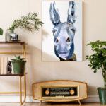 ” Sweet Donkey I ” Painting Print - Chic Decora