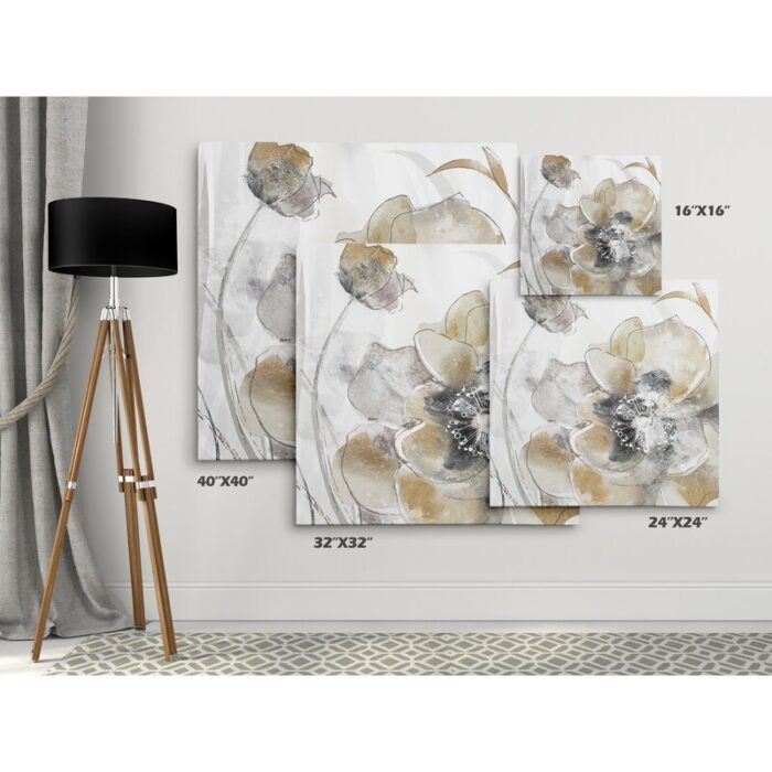 ” Taupe Spring Poppy I “ - Chic Decora