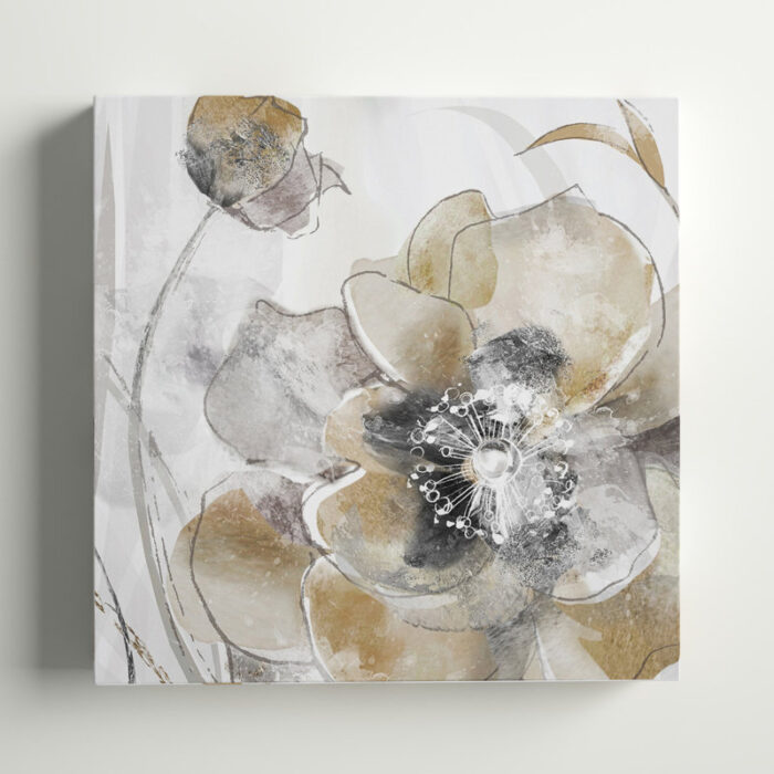 ” Taupe Spring Poppy I “ - Chic Decora