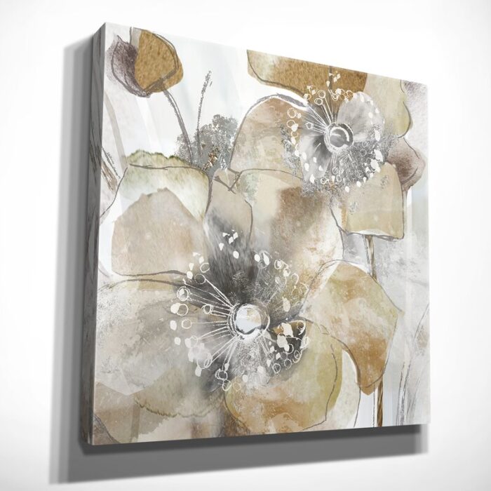 ” Taupe Spring Poppy II “ - Chic Decora