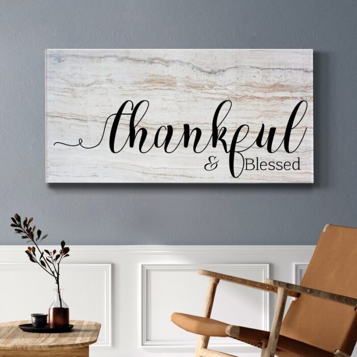 ” Thankful & Blessed “ - Chic Decora