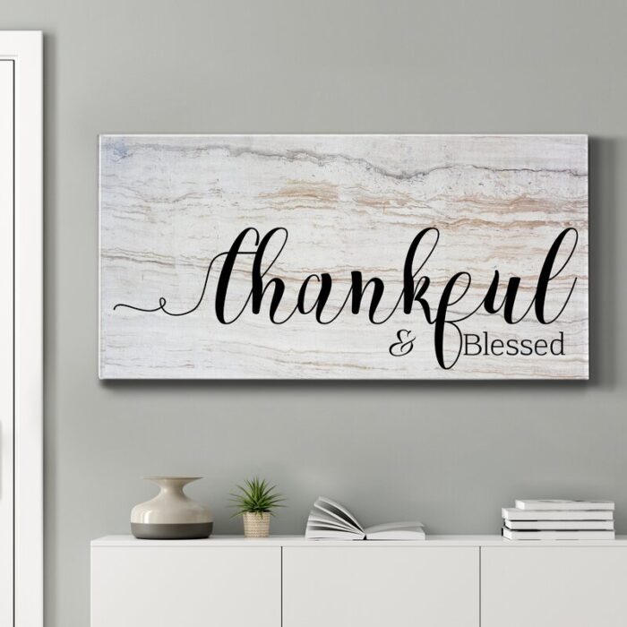 ” Thankful & Blessed “ - Chic Decora