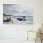 ” The Beach ” by Claude Monet - Chic Decora