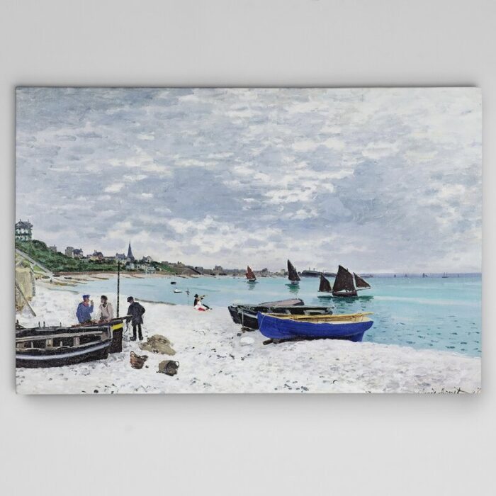 ” The Beach ” by Claude Monet - Chic Decora