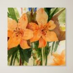 ” Tiger Lilies ” by Sheila Golden - Chic Decora